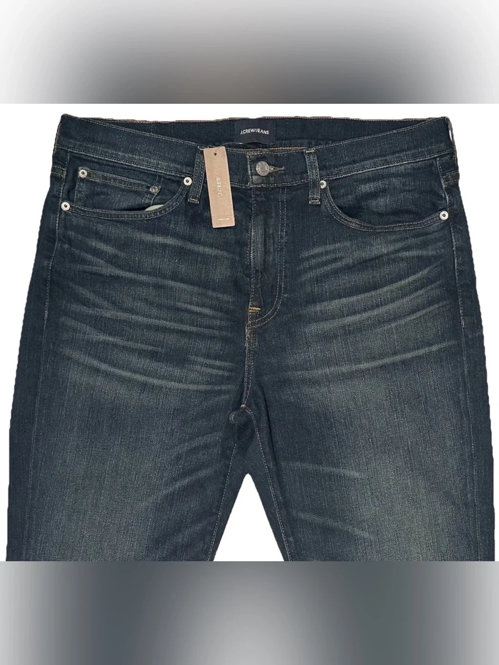 NEW J CREW JEANS 34 X 30 INDIGO MENS 770 STRAIGHT FIT STRETCH